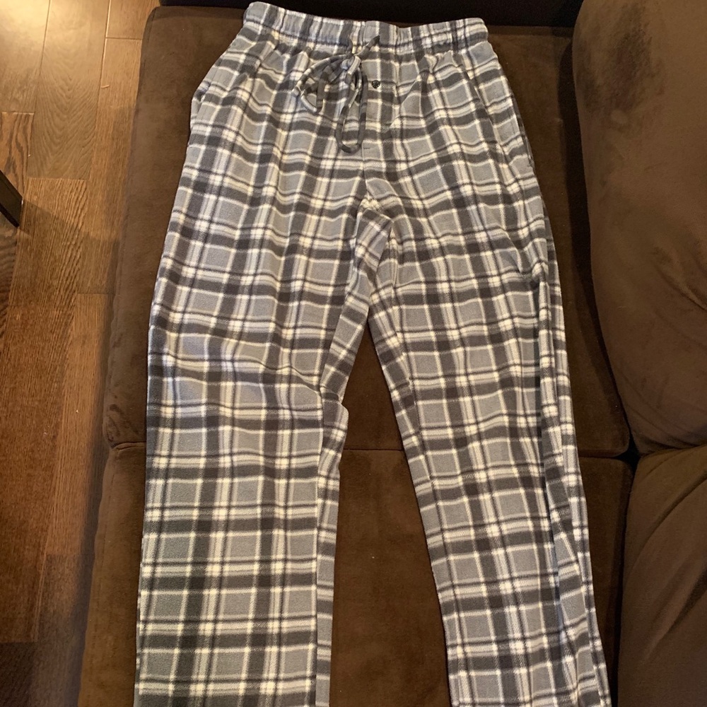 Mens Small BH Polo Club Gray Flannel Pajama Pants